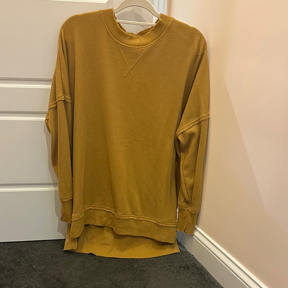 Aerie Golden Yellow Knit Sweater